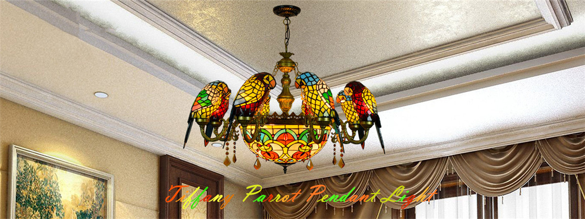 Tiffany Parrot Pendant Light