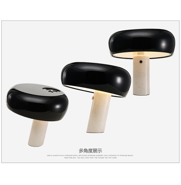 Italian Designer Table Lamp Designer Bedroom Mushroom Bedside Lamps