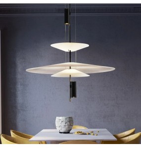 Modern Personality LED Hanging Lamp Flying Saucer Home Decor Denmark Designer Dining Table Bar Living Room UFO Pendant Lights