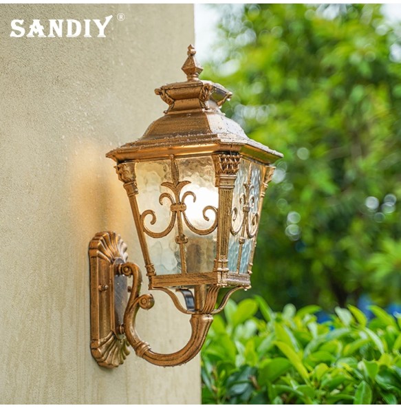 Vintage Wall Light Outdoor Porch Lamp IP65 Retro Garden Lights for Villa Patio Yard Gate Exterior Sconce Bronze E26/E27