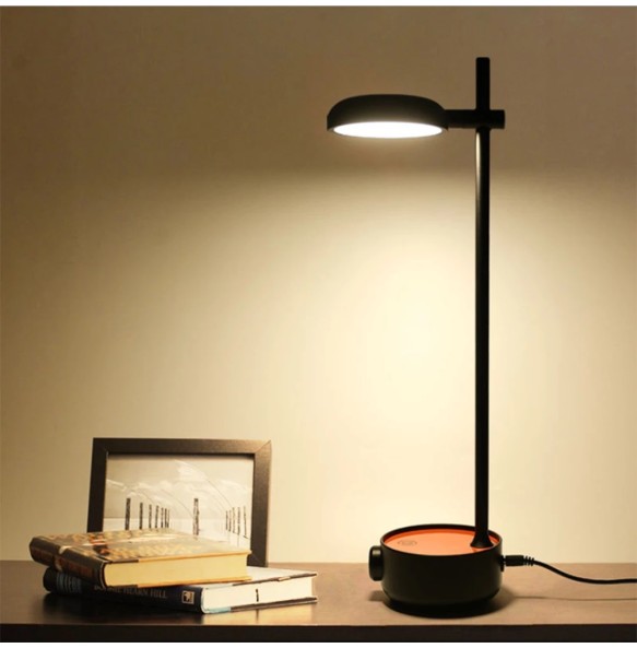 led book light stepless dimmable eu us plug hotel home bedroom reading night lights rotating lamp head table lamps