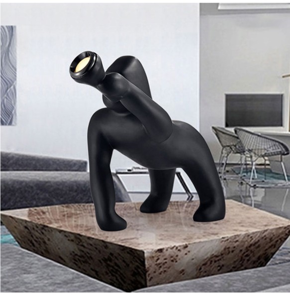 Italian design qeeboo gorilla floor lamp hotel lobby exhibition hall art decoration animal ornaments