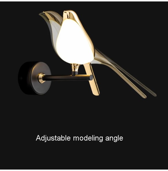 Modern Simplicity LED wall lamp Magpie bird model Light sconce light indoor lighting home kitchen bedside bedroom living room