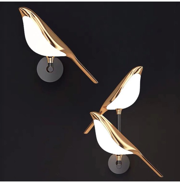 Modern Simplicity LED wall lamp Magpie bird model Light sconce light indoor lighting home kitchen bedside bedroom living room