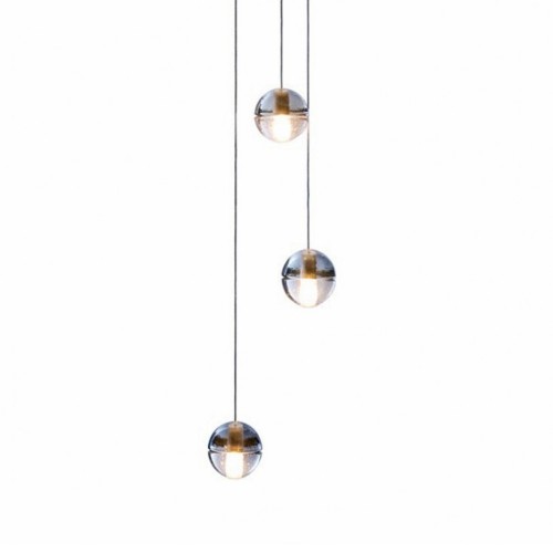 Bocci Crystal Ball Pendant Lights Home Luxury Decor Pendant Lamp Living Room Restaurant Hotel Villa Stairs Hanging Lamp Fixture