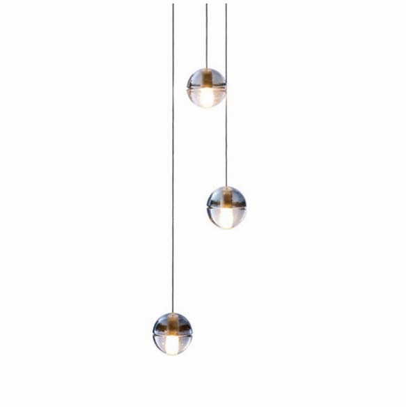 Bocci Crystal Ball Pendant Lights Home Luxury Decor Pendant Lamp Living Room Restaurant Hotel Villa Stairs Hanging Lamp Fixture