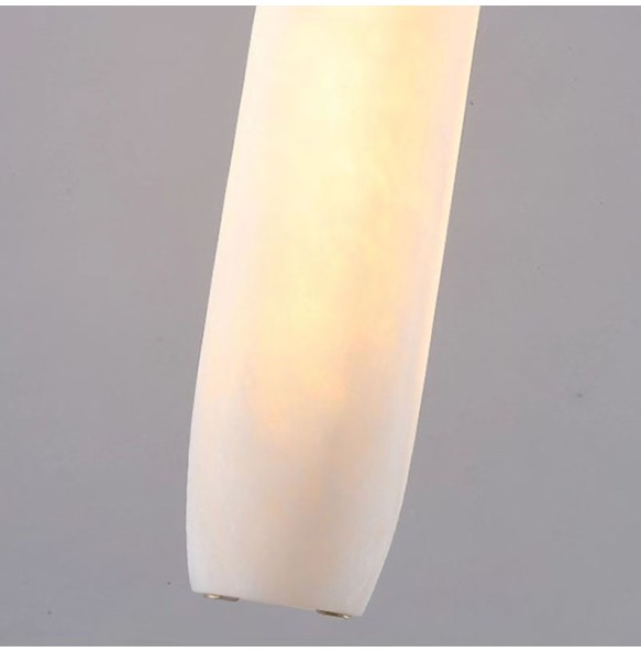 New Cylindrical Natural Marble Wall Lights Living Room Bedroom Aisle Stairs Sconce Lamp Copper Wire Adjustable Including E14 Bulb