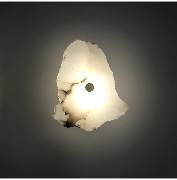 New Natural Marble LED Wall Lamp Copper Luxury Novelty Lighting Sconce For Bedroom Living Dining Room Wall Decor Modern Art Design