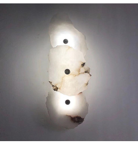 New Natural Marble LED Wall Lamp Copper Luxury Novelty Lighting Sconce For Bedroom Living Dining Room Wall Decor Modern Art Design