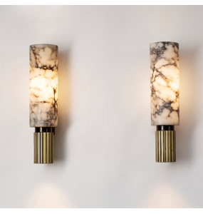 New Modern Luxury Natural Marble Wall Lamp Living Room Bedside Bedroom Decoration LED Light Fixtures Vintage Sconce Home-appliance