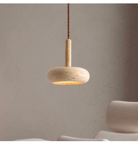 New High Quality Stone Pendant Light Travertine Suspension Ceiling Hanging Lamp for Kithcen Island Living Room Bedroom