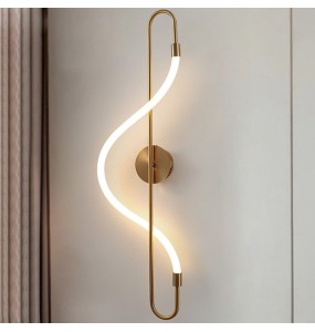 New Nordic Creative Hose Led Wall Lamp For Living Room Bedroom Sofa TV Background home decorations Wall Sconce Lighting Decoration