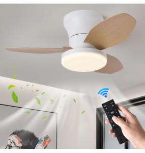 New ceiling fan with light casa inteligente socket fan light ventilatore da soffitto con luce de techo con luz silenciosos led cold