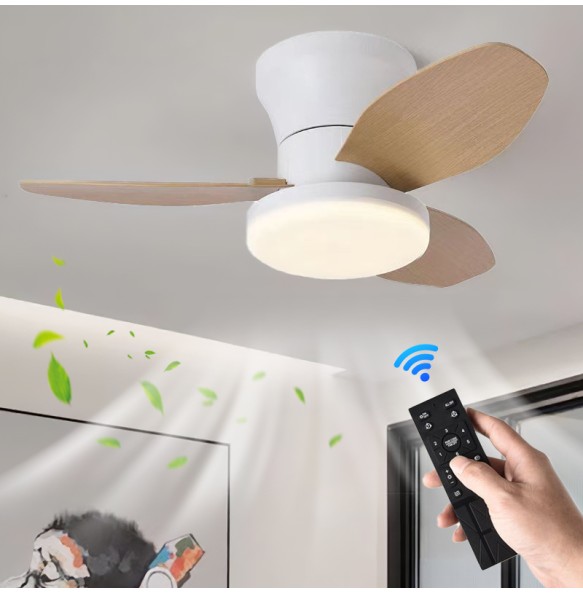 New ceiling fan with light casa inteligente socket fan light ventilatore da soffitto con luce de techo con luz silenciosos led cold