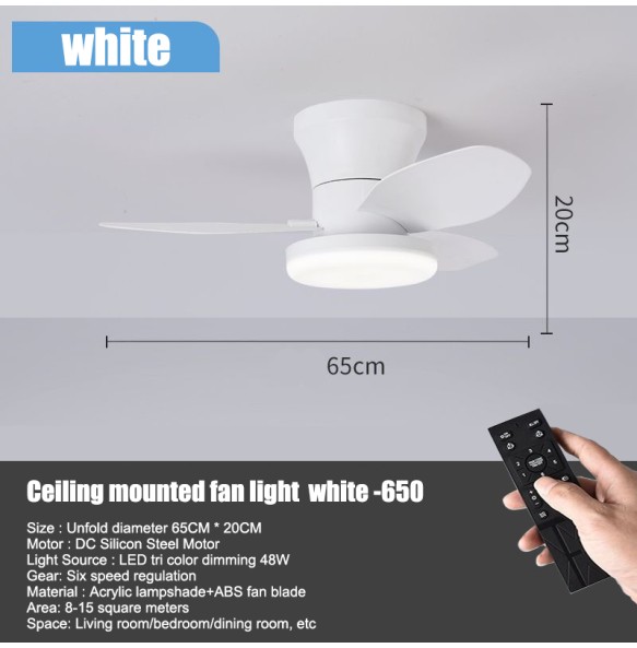 New ceiling fan with light casa inteligente socket fan light ventilatore da soffitto con luce de techo con luz silenciosos led cold