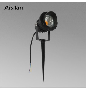 New LED COB Garden lighting 7W Outdoor Spike Lawn Lamp IP65 Waterproof Lighting Courtyard Garden Path Spotlights AC80-260V