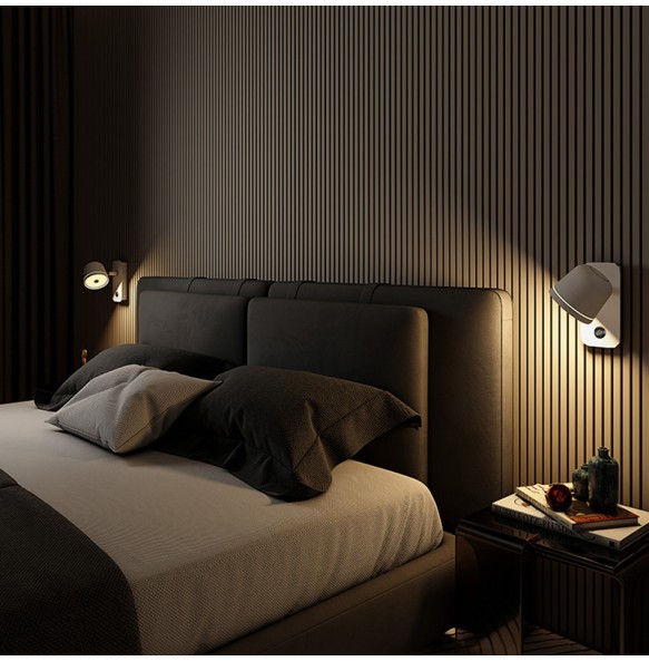 New Elegant Nordic LED Bedside Wall Lamp Living Room Bedroom Corridor Creative Simple Reading Wall Light Infinite Dimming