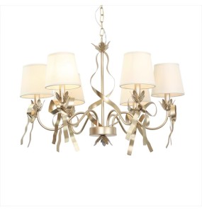 Modern bedroom golden bowknot chandelier ins girls and children's room chandelier living room princess chandelier