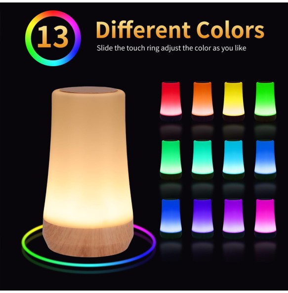 New table lamp 13 Colors Light lampara mesa led recargable lampada da scrivania desk gadgets usb cute lamp luminaria mesa