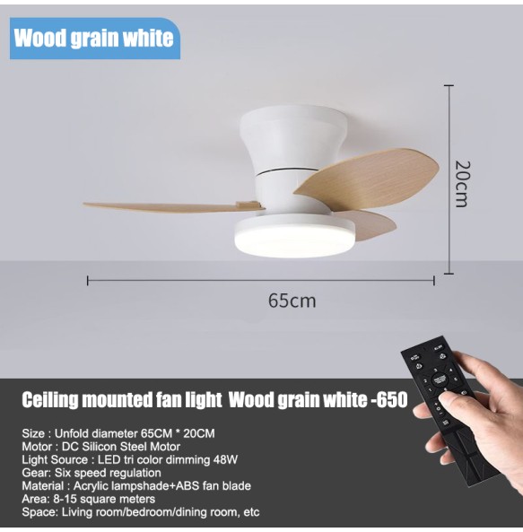 New ceiling fan with light casa inteligente socket fan light ventilatore da soffitto con luce de techo con luz silenciosos led cold