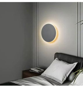 New Nordic Led Wall Light hardwired Bedroom 20cm 30cm Round Wall art lamp home decor DIY living room Stair decoration backlit sconce