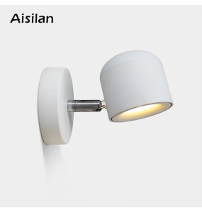 New Nordic Minimalist Style Wall Light Warm White Bedside Wall Lamp Adjustable Angle For Corridor Bedroom Living Room 7W CREE COB