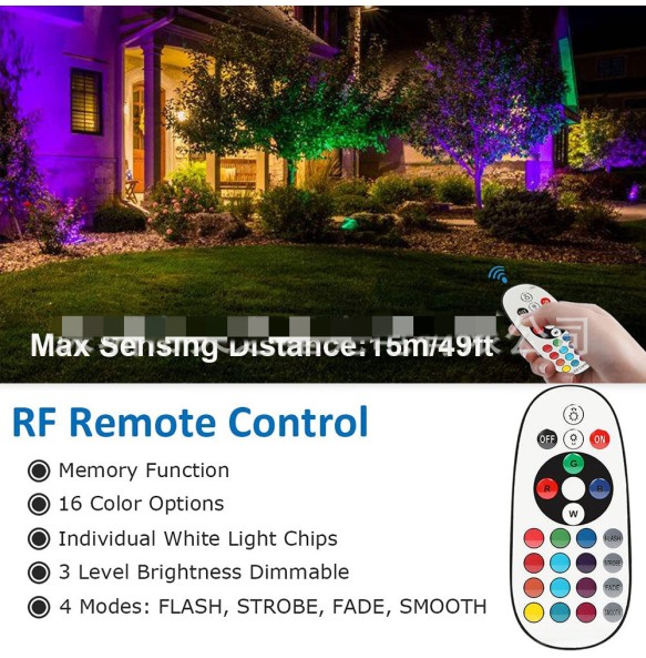 Waterproof IP67 10W RGB LED Underground Lamp For Outdoor Ground Light Garden Path Buried Yard Lamp DC12V with Remote Control