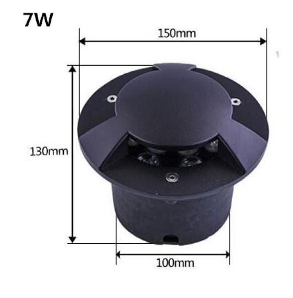 NEW 3W/5W/7W/9W/12W LED Outdoor Ground Garden Floor Underground Buried Lamp Spot Landscape Light  IP67 AC 85-265V