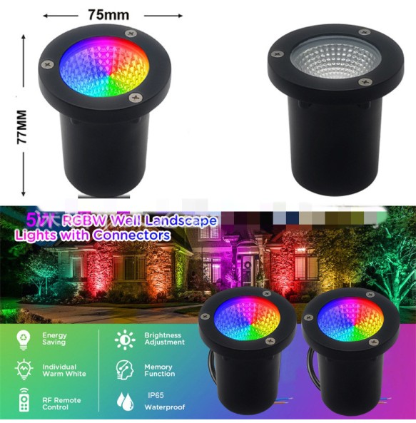 Waterproof IP67 10W RGB LED Underground Lamp For Outdoor Ground Light Garden Path Buried Yard Lamp DC12V with Remote Control