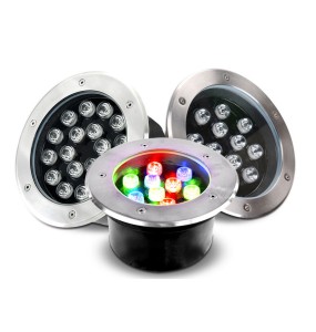 NEW 3W/6W/9W/12W/15W/18W/24W/36W LED RGB Remote Control Ground Garden Floor Underground Buried Lamp Spot Landscape Light IP67