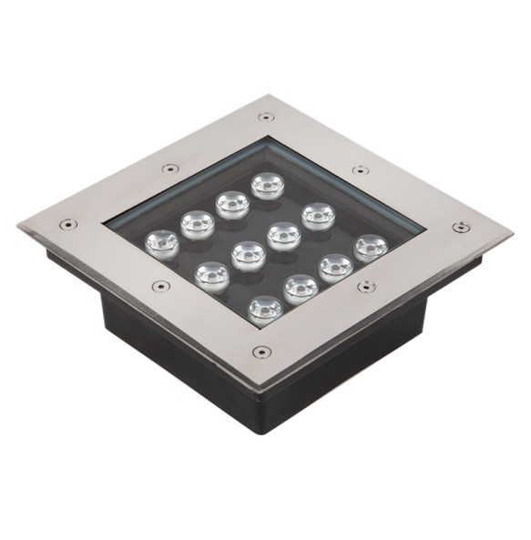 2024 New Square LED Underground Light LED Outdoor Ground Light Garden Path Buried Yard Lamp RGB AC85-265V IP67