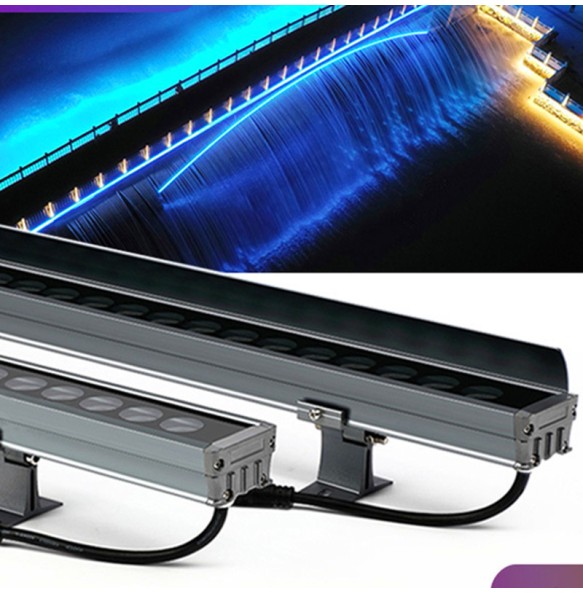 2024 NEW 18W 24W 36W Outdoor LED Waterproof Flood Light Architectural Engineering Contour Lighting RGB Wall Washer 24V