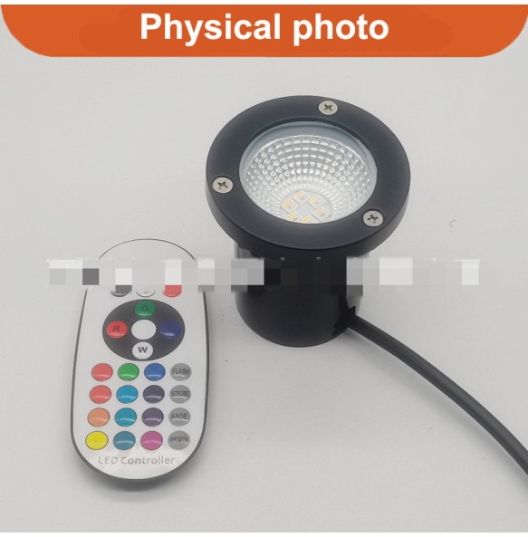 Waterproof IP67 10W RGB LED Underground Lamp For Outdoor Ground Light Garden Path Buried Yard Lamp DC12V with Remote Control