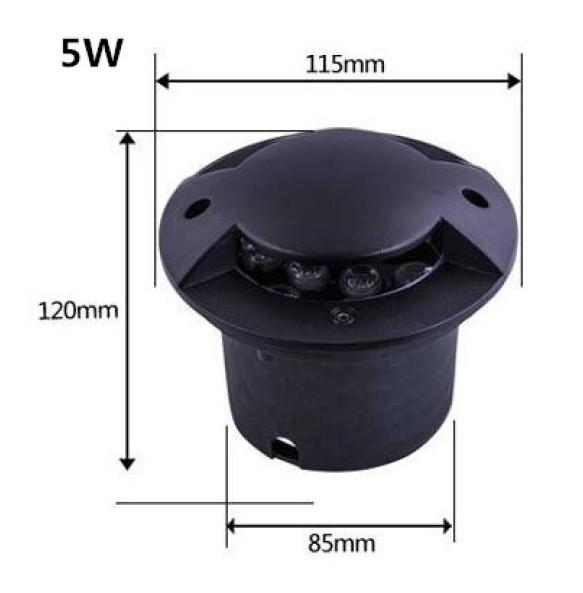 NEW 3W/5W/7W/9W/12W LED Outdoor Ground Garden Floor Underground Buried Lamp Spot Landscape Light  IP67 AC 85-265V