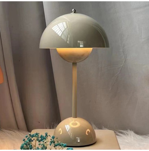 2024 New Table Lamp with Touch Control Infinitely Dimmable Mushroom Desk Lamp for Bedroom Living Room Study Cafe Restaurant