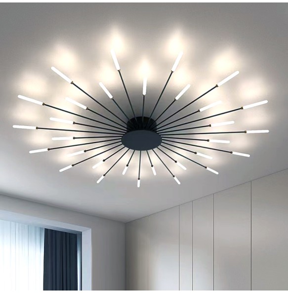 2024 New Nordic Designer Led Ceiling Chandelier for Living Room Bedroom Track Pendant Lamp Home Decor Indoor Lighting Lusters Luminaires