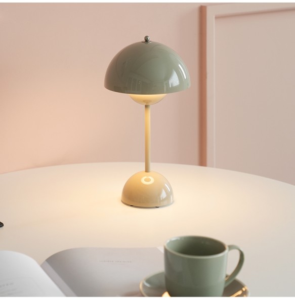 2024 New Table Lamp with Touch Control Infinitely Dimmable Mushroom Desk Lamp for Bedroom Living Room Study Cafe Restaurant