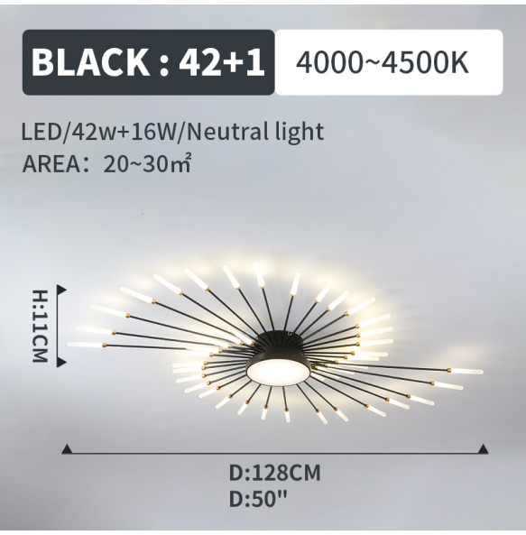 2024 New Nordic Designer Led Ceiling Chandelier for Living Room Bedroom Track Pendant Lamp Home Decor Indoor Lighting Lusters Luminaires