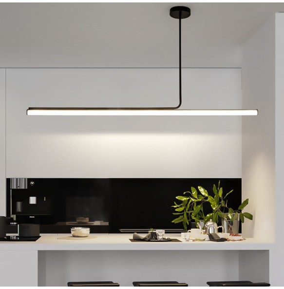 2024 New Modern Simplicity  Led Pendant Lights for Living Dining Room Kitchen  Black Chandelier Home Decoration Hanging Light Fixture