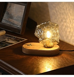 2024 New Japanese style retro designer bedroom bedside lamp night light charging living room mood lamp study decoration table lamp