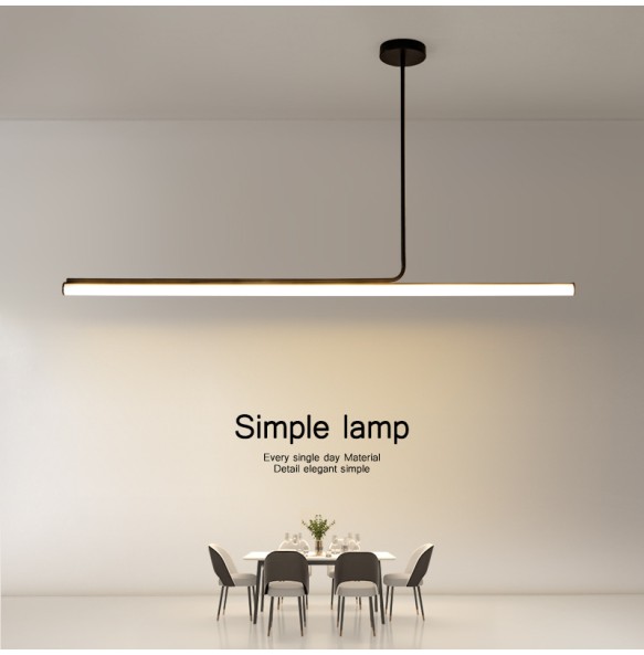 2024 New Modern Simplicity  Led Pendant Lights for Living Dining Room Kitchen  Black Chandelier Home Decoration Hanging Light Fixture