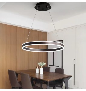 2024 New Modern Ring LED Chandelier Dimmable for Tables Dining Living Room Bedroom Kitchen Island Pendant Lamp Home Decor lusters Fixture