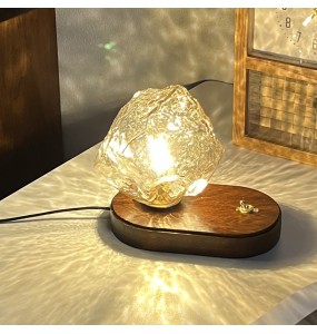 2024 New Japanese style retro designer bedroom bedside lamp night light charging living room mood lamp study decoration table lamp