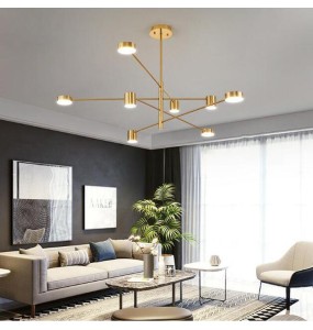 2024 New Modern Rotate LED Chandelier for Living and Dining Room  Office Desks Kitchen Bar Black Pendant Lights Home Decor Light Fixture