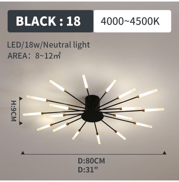 2024 New Nordic Designer Led Ceiling Chandelier for Living Room Bedroom Track Pendant Lamp Home Decor Indoor Lighting Lusters Luminaires