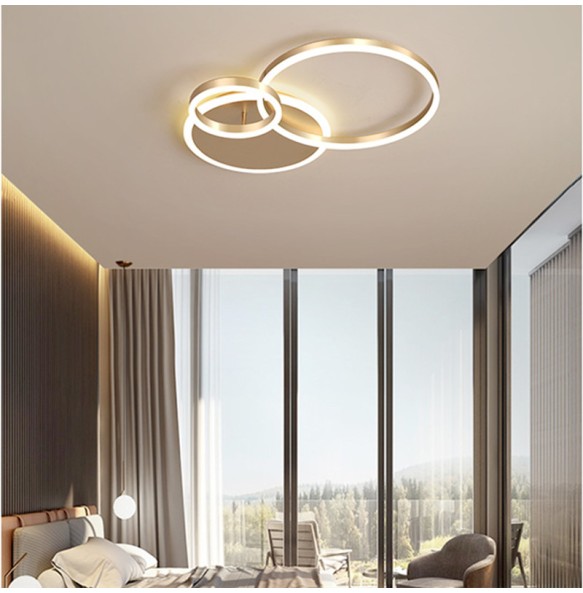 2024 New Modern LED Ceiling Chandelier Lighting Gold White Black for Living Study Room Indoor Pendant Lamp Parlor Foyer Lustres Luminaire