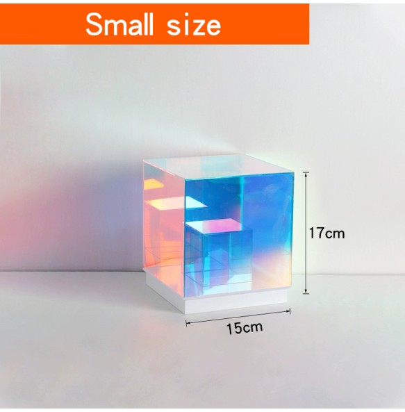 2024 New Night Light Table Lamp USB LED Colorful Light Led Acrylic Cube Lamp Modern Decorations Light for Bedroom and Living Room