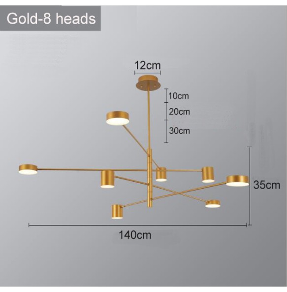 2024 New Modern Rotate LED Chandelier for Living and Dining Room  Office Desks Kitchen Bar Black Pendant Lights Home Decor Light Fixture