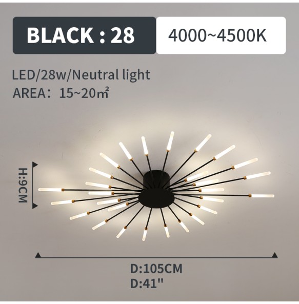 2024 New Nordic Designer Led Ceiling Chandelier for Living Room Bedroom Track Pendant Lamp Home Decor Indoor Lighting Lusters Luminaires