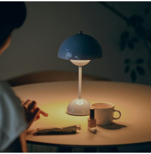 2024 New Table Lamp with Touch Control Infinitely Dimmable Mushroom Desk Lamp for Bedroom Living Room Study Cafe Restaurant